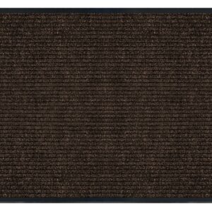 Multy Home Platinum 1005382 Utility Floor Mat, 3 ft L, 4 ft W, 1/4 in Thick, Polyester Rug, Charcoal