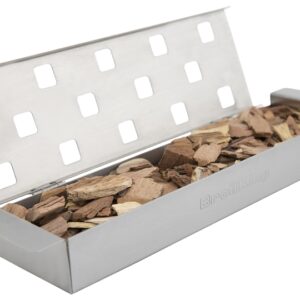 Broil King 60185 Smoker Box, Stainless Steel, Silver, Integrated Handle