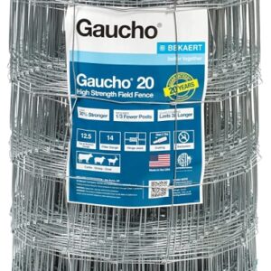 Gaucho 118142 Field Fence, 330 ft L, 39 in H, 14 Gauge, Steel