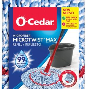 O-Cedar MicroTwist MAX 170640 Mop Refill, Microfiber, Multi-Color