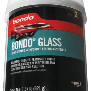 Bondo 00277 Glass Reinforced Filler, 1.37 lb Can, Paste, Pungent Organic