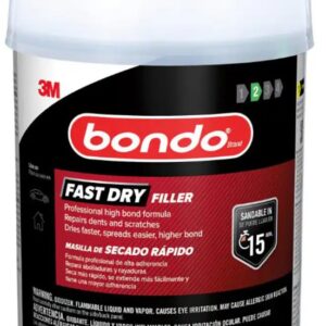 Bondo FD-GAL-ES Fast Dry Filler, Solid, Red, 6.31 lb