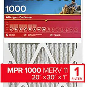 Filtrete 9822DC-6 Air Filter, Washable, 1 in Thick, 30 in L, 20 in W, 11 MERV, 1000 MPR