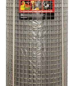 Jackson Wire 10 03 39 14 Welded Wire Fence, 100 ft L, 48 in H, 1 x 1 in Mesh, 14 Gauge, Galvanized