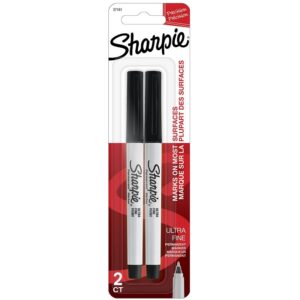 Sharpie 37161PP Permanent Marker, Ultra Fine Lead/Tip, Black Lead/Tip