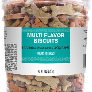 Pet Life 2918 Dog Treat, Bacon, Beef, Chicken, Peanut Butter, Vegetable Flavor, 6 lb