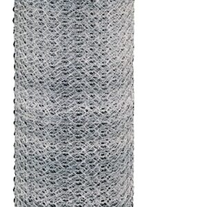 Deacero 6424 Poultry Netting, 50 ft L, 48 in W, 20 ga, 1 in Mesh, Carbon Steel, Galvanized