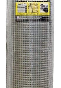 Jackson Wire 11 03 39 13 Hardware Cloth, 100 ft L, 48 in W, 19 Gauge, 1/2 x 1/2 in Mesh, Galvanized