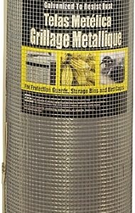 Jackson Wire 11 05 39 13 Hardware Cloth, 100 ft L, 48 in W, 23 Gauge, 1/4 x 1/4 in Mesh, Galvanized