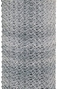 Rangemaster 5924 Poultry Net, 150 ft L, 12 in W, 20 Gauge, Hexagonal Mesh, 1 in Mesh, Galvanized Steel