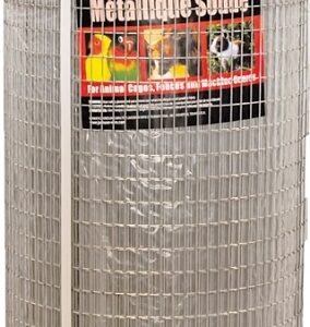 Jackson Wire 10 08 38 14 Welded Wire Fence, 100 ft L, 36 in H, 1/2 x 1 in Mesh, 16 Gauge, Galvanized