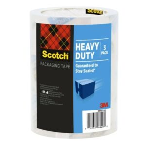 Scotch 3850S-LR3 Shipping Packaging Tape, 38.2 yd L, 1.88 in W, Clear