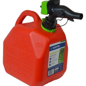Scepter FR1G201 Gas Can, 7.6 L Capacity, HDPE, Red