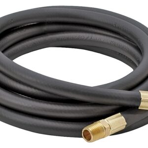Bayou Classic 7906 LPG Hose, 1/4 in ID, 6 ft L, MNPT x FNPT Flare Swivel, Thermoplastic