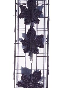 Perky-Pet 336 Wild Bird Feeder, 18-1/4 in H, Rustic Leaf, 2 lb, Metal, Hammered Bronze, Hanging Mounting