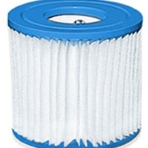 Intex 29007E Type H Filter Cartridge, Dacron Filter Media, Plastic Housing Material