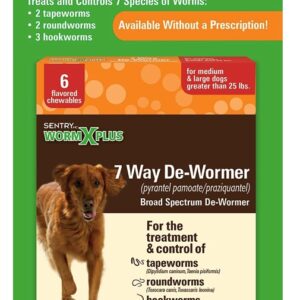 Sentry 3933 Dewormer, 6 Count, Tablet