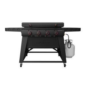 Camp Chef Gridiron 36 Series FTG36 Flat Top Griddle Grill, 48,000 Btu, 4-Burner, 634 sq-in Primary Cooking Surface