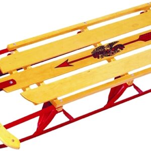 Paricon 1060 Flyer Snow Sled, Flexible, 5-Years Old, Steel, Red