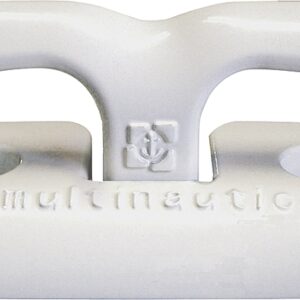 Multinautic 15112 Flip Up Cleat, Cast Aluminum, White
