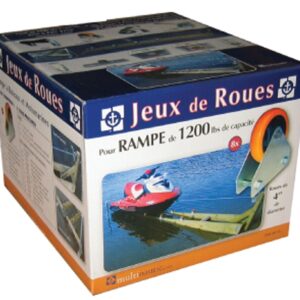 Multinautic 34110 Wheel Kit, Galvanized Steel, For: 1200 lb Capacity Boat Ramps