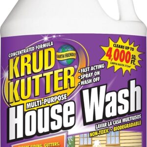 Krud Kutter HW012 House Wash Cleaner, 1 gal, Bottle, Liquid, Mild