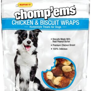 Ruffin'It Chomp'ems 8188 Chicken and Biscuit Wrap, Peanut Butter, 16 oz