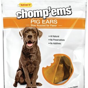 Ruffin'It 05193 Dog Chew, Ingredients: Pig Ears