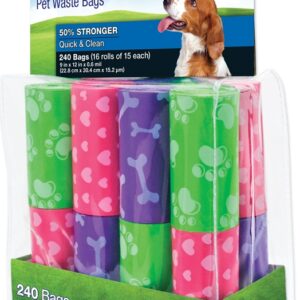 Ruffin'It 19350 Dog Waste Bag, Plastic, 9 in W, 12 in H