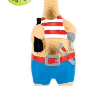 Ruffin'It 80528-1 Dog Toy, S, Captain Jack Chicken, Rubber