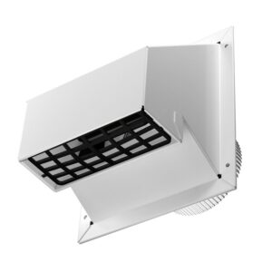 Imperial VT0756 R2 Style Wall Exhaust/Intake Cap, 4 in Duct, Steel, White, Galvanized/Painted