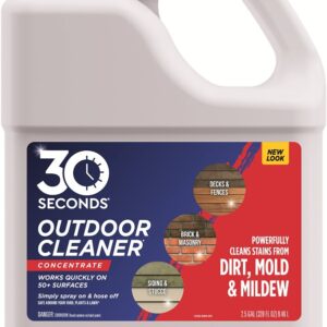 30 Seconds 2.5G30S Outdoor Cleaner, 2.5 gal, Bottle, Liquid, Light Yellow