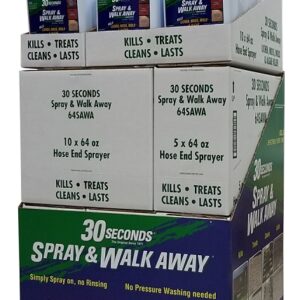30 Seconds Spray & Walk Away 64SAWA QPDU Cleaner, 64 oz, Liquid, Slight Sweet, Green