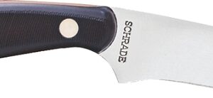 Schrade 158OT Blade Knife, 3-1/2 in L Blade, 0.15 in W Blade, 7Cr17MoV High Carbon Stainless Steel Blade, Black Handle