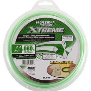 Arnold Xtreme Professional WLX-180 Trimmer Line, 0.080 in Dia, 280 ft L, Monofilament