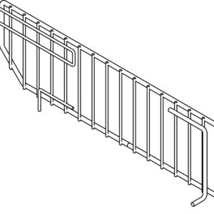 DIVIDER WIRE SINGLE CHRM 19IN