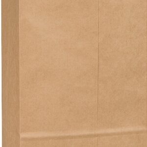 Duro Bag 80076 BBL Sack, 12 x 7 x 17 in, 57 lb Capacity, 12 in L, 7 in W, 17 in H, Kraft Paper, Brown