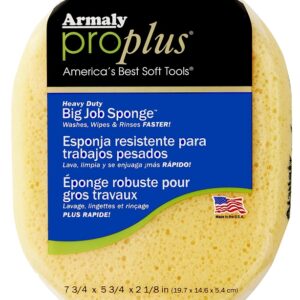 Armaly ProPlus 00006 Big Job Sponge, 7-3/4 in L, 5-3/4 in W, Polyester, Yellow