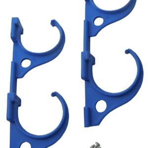 Jed Pool Tools 80-225 Pole and Hose Hanger, Double-Hook, Plastic