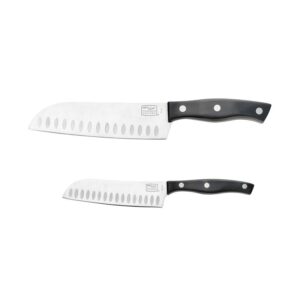 Chicago Cutlery Ellsworth Series 1137219 Santoku Knife Set, 2-Piece, Polymer/Stainless Steel