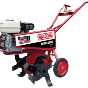 Maxim MT PRO RMT55H Rental Tiller, 163cc Honda GX160 Engine, 26 in Max Tilling W, 10 in Max Tilling D, Slasher Tine
