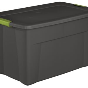 Sterilite 1945 19453V04 Latch Tote with Soft Fern Latches, Plastic, 32-1/2 in L, 19-3/4 in W, 18-5/8 in H