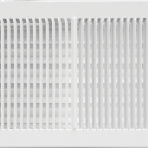 Imperial RG0309 Multi-Shutter Sidewall/Ceiling Register, 9-1/4 in L, 5-3/8 in W, 20 deg Air Deflection, 2 -Way