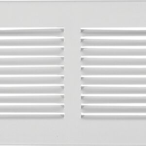 Imperial RG0385 Sidewall Grille, 13-1/4 in L, 7-1/4 in W, Steel, White