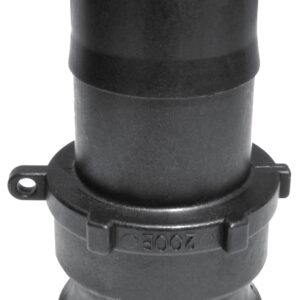 Banjo 300E Cam Lever Coupling, 3 in, Male Adapter x Hose Shank, Polypropylene