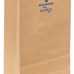 Duro Bag 71004 Series Heavy-Duty SOS Bag, 3-1/8 in W, 5 in L, Virgin Paper, Kraft