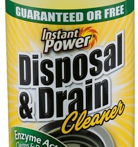 Instant Power 1501 Disposal and Drain Cleaner, 1 L, Liquid, Lemon, Yellow