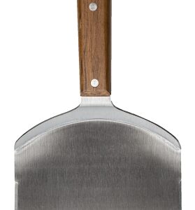 Traeger BAC532 Grill Spatula, 10 in W Blade, Stainless Steel Blade, Teak Wood Handle