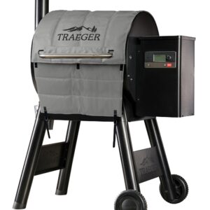 Traeger BAC626 Insulated Blanket Grill Cover, 24-1/2 in D, 45 in W, 1/2 in H, Fabric, Gray