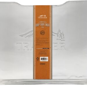 Traeger BAC521 Drip Tray Liner, Aluminum, Silver, For: Ironwood 885 Grill